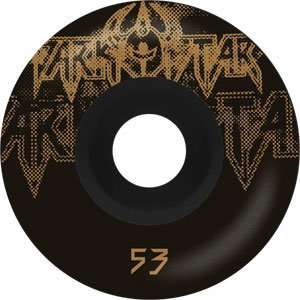 Darkstar Decay 53mm Black/Gold Skateboard Wheels (Set Of 4)  