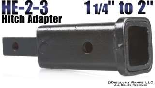 to 2 TRAILER HITCH RECEIVER 6 EXTENSION ADAPTOR CLASS 2 OR 3 