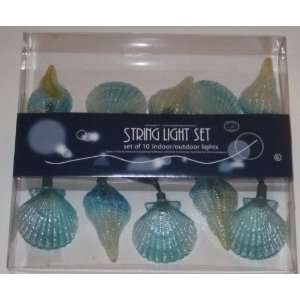  Set of 10 Seashells Electric String Lights Kitchen 