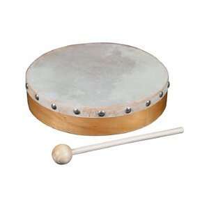   World Percussion HDR8 8In. Wood Hand Drum W/ Head Musical Instruments