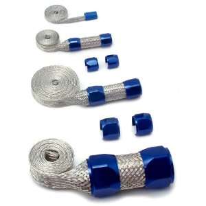   Hex Clamp Combo Pack Engine Hose Sleeving Kit   Blue Ends Automotive