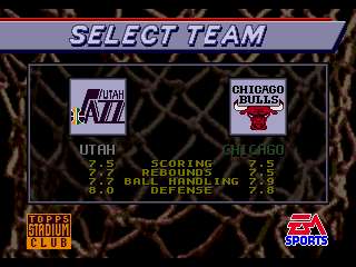 NBA Showdown 94 1994 Season Sega Genesis Arcade Basketball Game Jam 