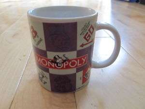 MONOPOLY GAME COFFEE MUG CUP HOT CHOCOLATE  