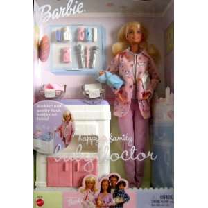  Happy Family Baby Doctor BARBIE Doll w 2 Baby Dolls (2002 