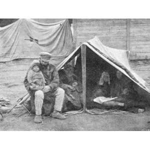  A Homeless Family in a Makeshift Tent in the Volga Region 