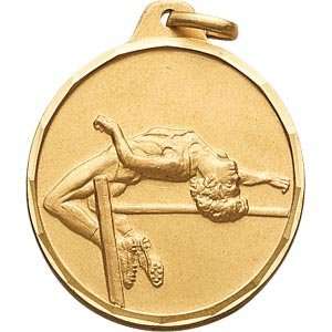  1 1/4 Inch Silver 1 1/4 Inch Silver Female High Jump Medal 