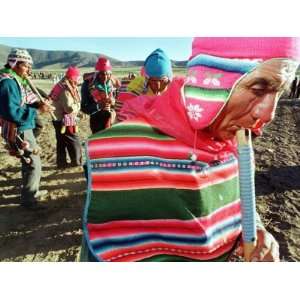  Aymara Indian Farmers Celebrate the Feast of the Cross 