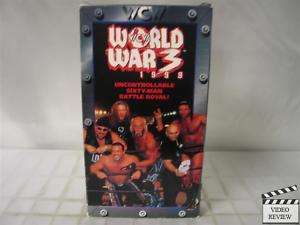 WCW World War 3 1998 VHS Hulk Hogan, Lex Luger  