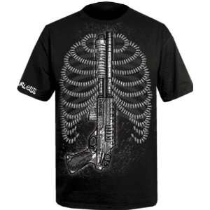  No Fear Fearless Bullet Cage Black T Shirt (SizeXL 