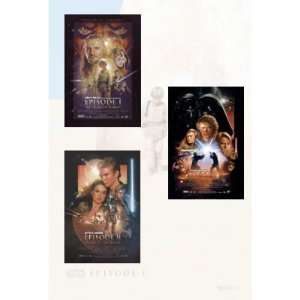  STAR WARS EPISODE I, II, III   Movie Poster Set