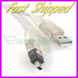 New 4FT USB To Firewire iEEE 1394 4 Pin iLink Adapter Cable Fast USA 