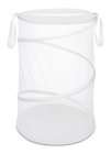 laundry basket bin hamper organizer whitmor 18 inch collapsible white