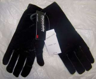   STRETCHY VELVET THINSULATE LINED TEXTING GLOVES OS NWT $32 BRAND NEW