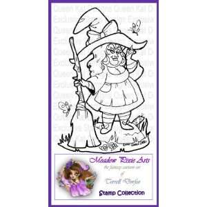  Chubby Witch Unmounted Rubber Stamp 