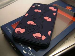 TORY BURCH IPHONE 4 4S POPPIES SILICONE CASE  