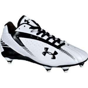   Wht/Blk Football Cleats   SZ 15   Detachable Cleats