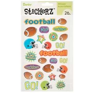  Touchdown Football Sticker Sheet (1) Party Supplies Toys 