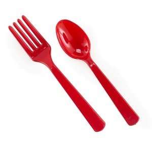  Red Forks and Spoons (8 each) Toys & Games