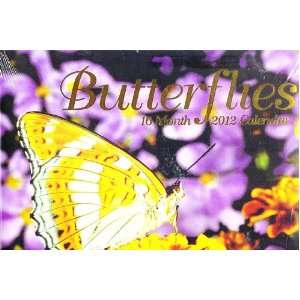  BUTTERFLIES 2012 16 Month Wall Calendar