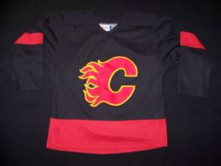 Calgary Flames black third CCM NHL Hockey Jersey M  