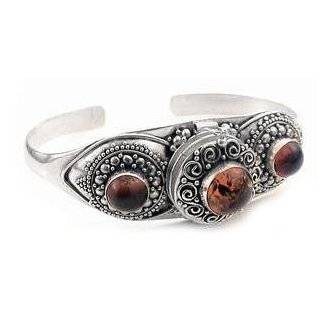 Gothic Costume Sterling Silver Poison Box Locket Cuff Bracelet with 