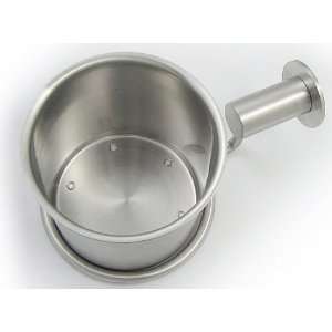   Brush Holder Stainless Steel Brushed Nickle Finish