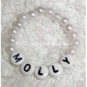    NEW Pearl Name Doll Bracelet 4 American Girl Doll Toys & Games