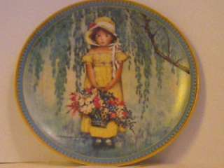 EDWIN M KNOWLES CHINA 1986EASTER PLATE 1ST ISSUE,COA  