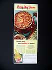 1949 Heinz 57 Baked Beans Recipe bean pot vtg print ad  