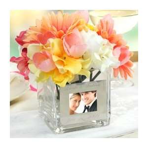  Square Glass Vase with Photo Frame    Home 