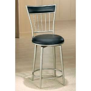  Benson Swivel Bar Stool With Black Vinyl   4601 830