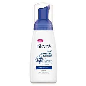  Biore 4 in 1 Detoxifying Cleanser 6.7 Fl Oz Health 