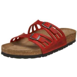  Birkenstock Womens Granada Soft Footbed Sandal,Red ,38 M 