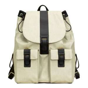  Bodhi Drawstring Backpack by Bodhi   Sand/Black Office 