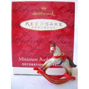    2001 Hallmark Ornament Miniature Rocking Horse