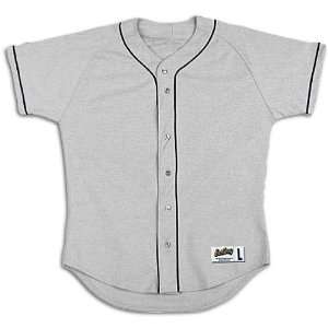   Mens Full Button Game Jersey ( sz. S, Grey/Black 