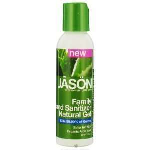 Hand Sanitizer,Gel,Family By Jason Natural Products   2 Oz, Pack of 7