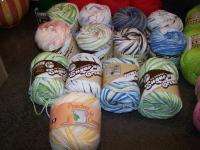 Lot 25 Skeins Lily Sugar n Cream Yarn 100% Cotton 2 / 2.5 / 4 oz 