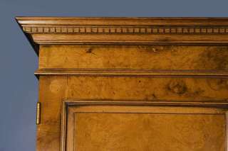 Antique Style Walnut Linen Press TV Cabinet  