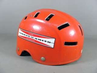 Vintage G&S Gordon and Smith Skateboard Helmet Orange Old School Ultra 