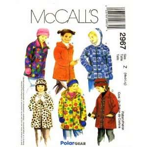  McCalls 2967 Sewing Pattern Girls Jacket Hat Headband 