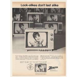  1968 Zenith Gulfstream Model Y1405 Portable TV Print Ad 