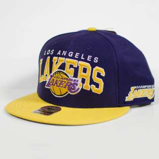 LOS ANGELES LAKERS NBA Block Shot Vintage Snapback Hat  