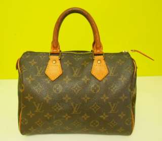 LOUIS VUITTON Monogram Speedy 25 Handbag Bag Authentic M41528 Vintage 