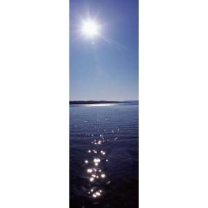  Sun Shining Over a Lake, Hemlock Lake, Finger Lakes, New 