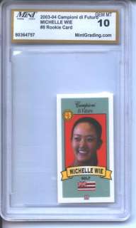 2004 OMR Michelle Wie MGS 10 Rookie Gem Mint Hawaii  