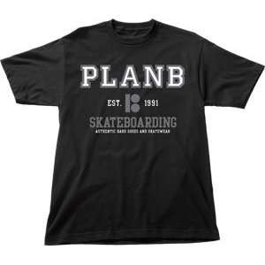  Plan B T Shirt Established [X Large] Black Sports 