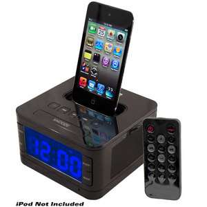 NEW Pyle PICL52B 40 Watts iPod Speaker & Charger W/ Radio, Alarm Clock 