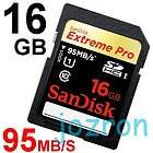 Sandisk Extreme Pro 16GB 16G SDHC SD Flash Card Camera 3D UHS 1 Class 