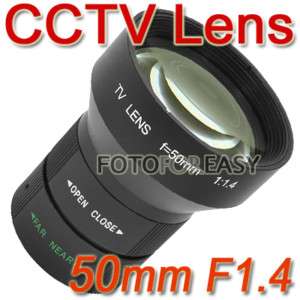 50mm f1.4 2/3 Security CCTV Board Lens CCD Box Camera  
